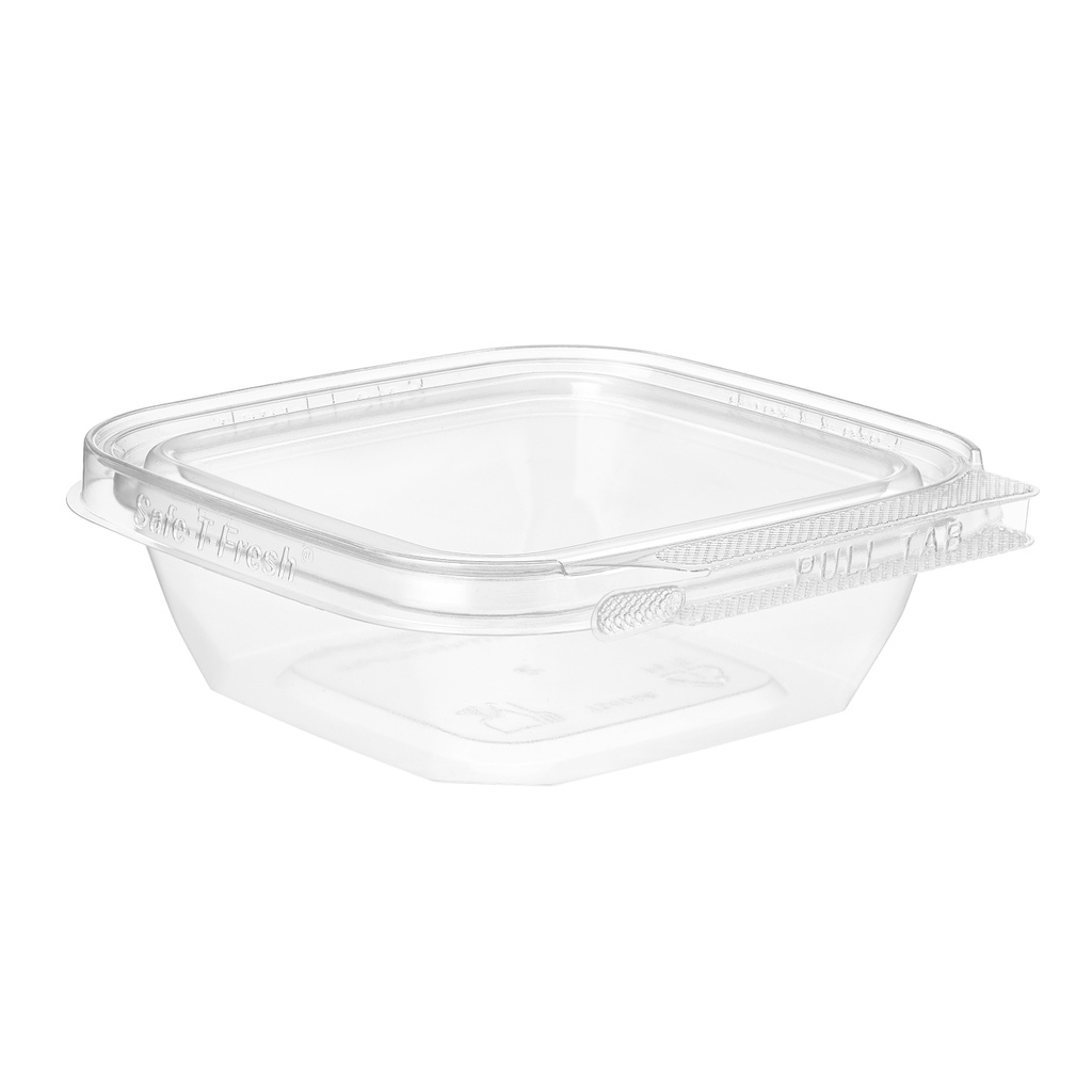 Temper resistant Tub 8 oz. Square 300/cs  #TS4008