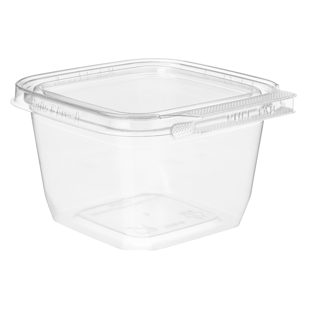 Temper resistant Tub 16 oz. Square 276/cs #TS4016