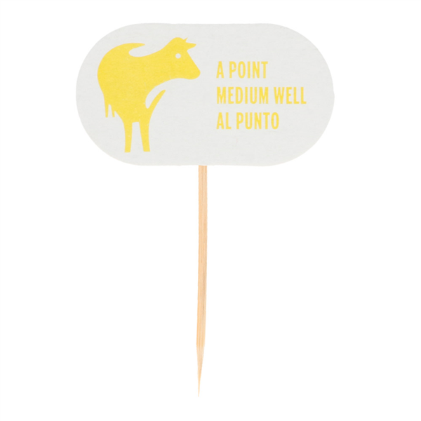 Prikker / Picksteak - Medium Well / Yellow - (100st/pak)