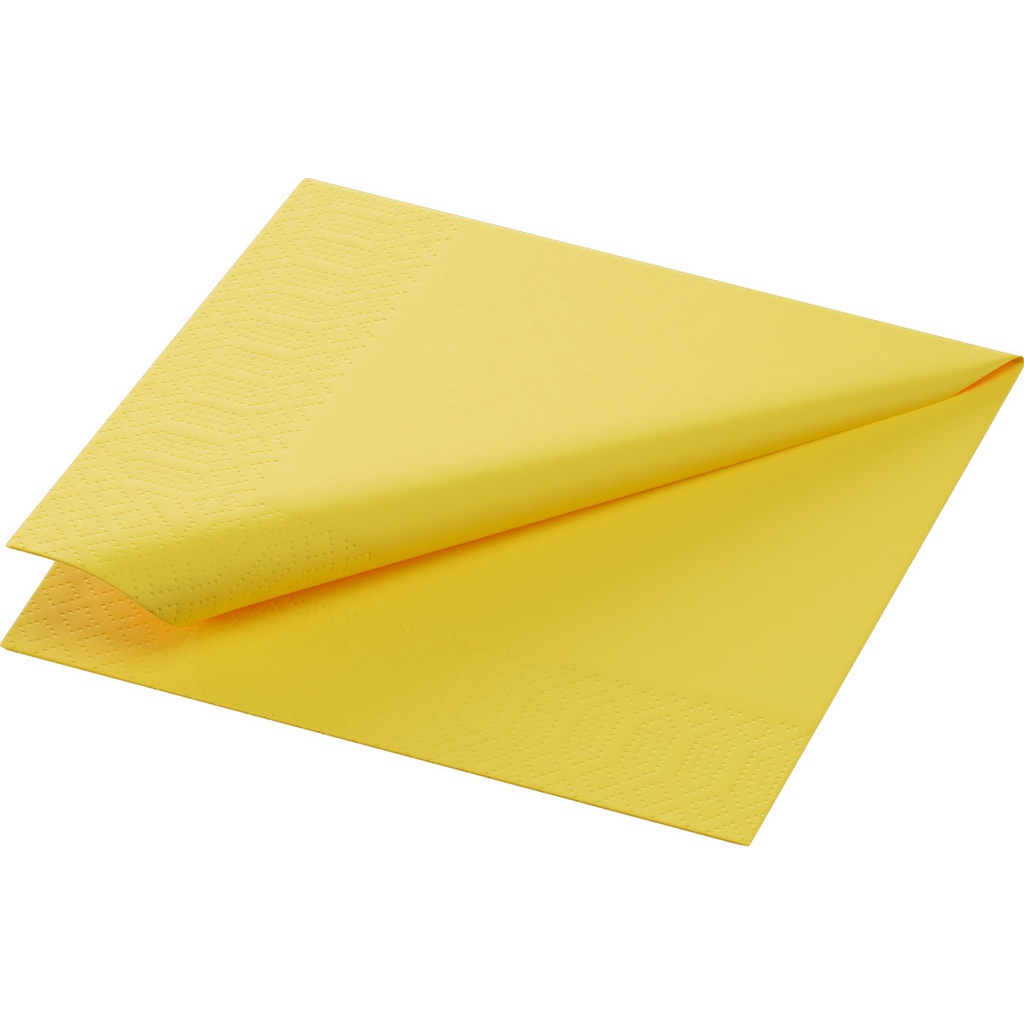 Napkins 2-Ply Cocktail Yellow 24x24cm 8x300 st/ds