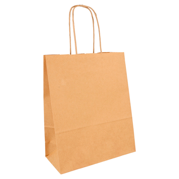 SOS bag with handles 18+8x21,5cm Natural Kraft (250st/doos)