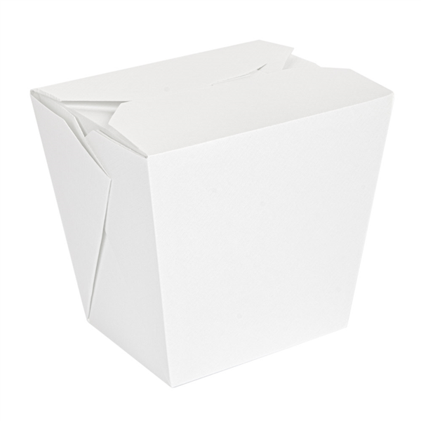 "The Pack" Multi-Purpose Container/noodle-box 8,9x7x10,8cm White Nano-Micro Corrugated Cardboard (40st/pak)