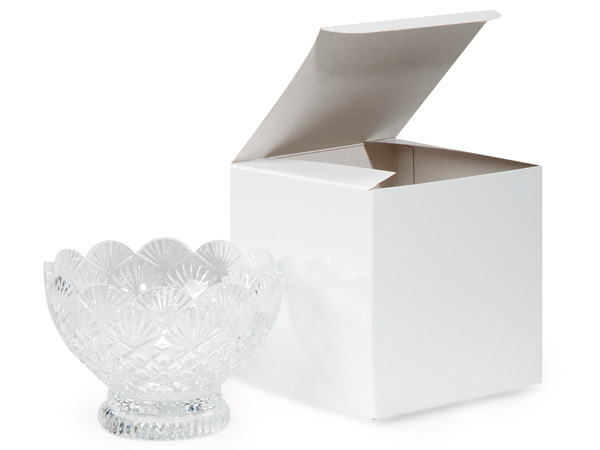 Tuck-it Gift Box White 6x6x6" 25st/ds Alligator embossed One piece folding