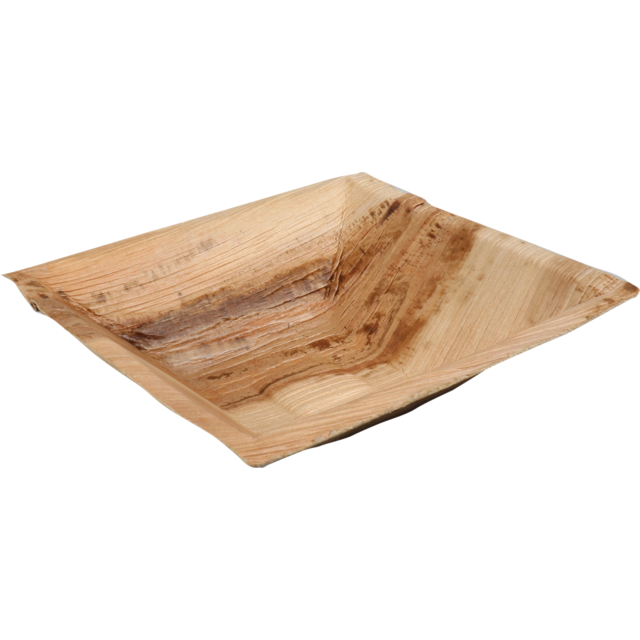 Biodore palmblad bakje 16x16x4,5cm 25/pk # 521224
