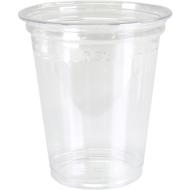 PET Clear Cup 300ml transp. 12st/pk