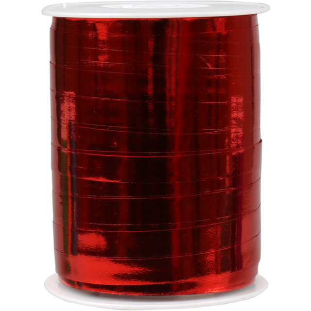 Krullint metalic rood 10mmx250m per rol