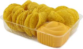 Nacho Tray 2 compt Large Clear 500st/ds