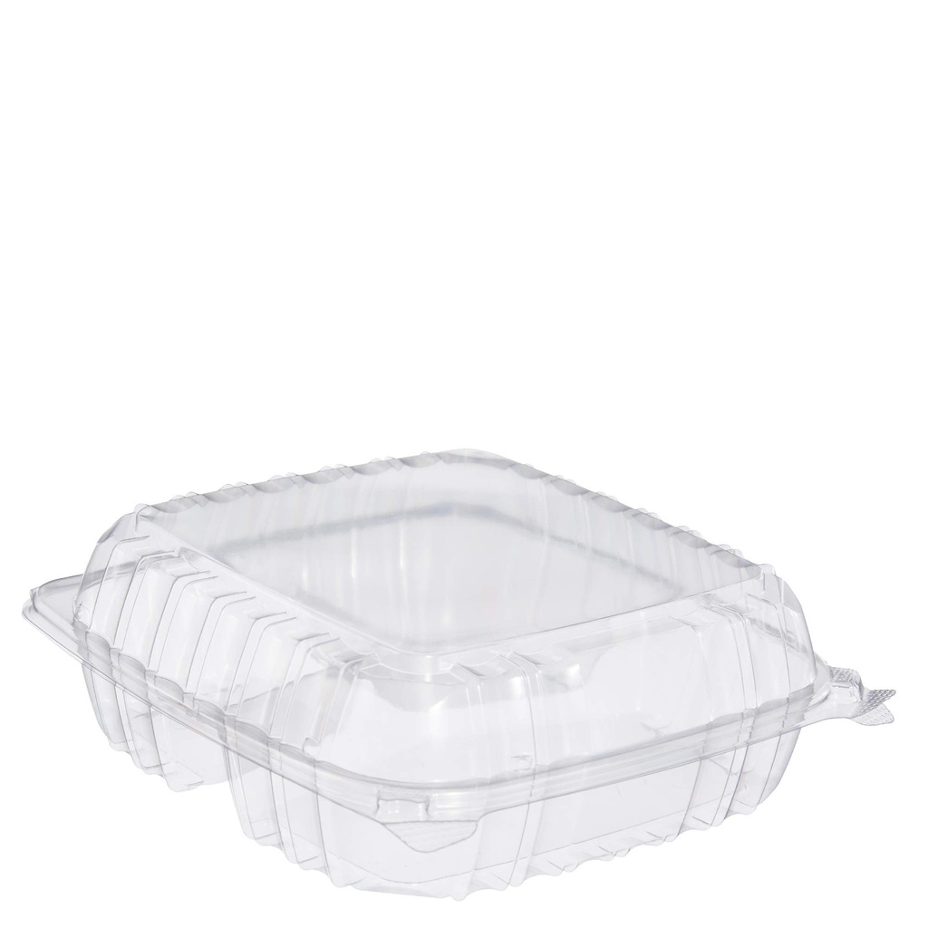 Hindge Tray Container Large 1 compartment DT-C95PST1 Vierkant 8-7/8"x9-3/8"x3"  2x100st