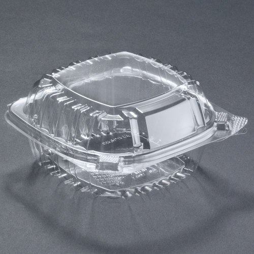 5" clear PS Hinged Tray (500st/doos)
