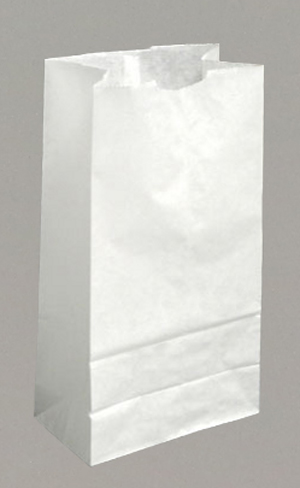 Paper Grocery Bag (White ) 6lb 6x3.56x11.12 Bulk (500pcs)