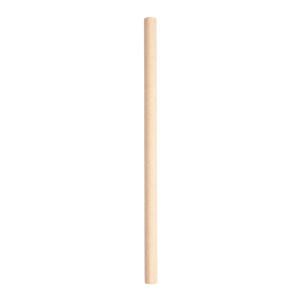 Paper smoothie straw 1,0x20cm Natural Kraft (50st/pak) (48 pak in een doos)