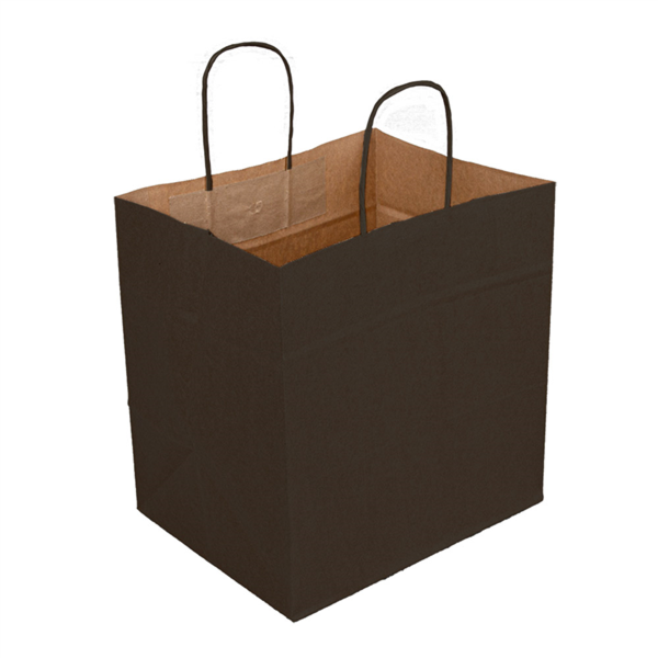 SOS Bags with Handles 26+17x24cm Black Kraft (250st/doos)