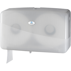 Qleaniq luxury toiletpapier dispenser Duo wit (per stuk)