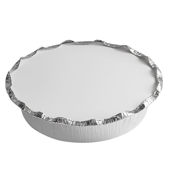 7" Round Pan Alu Foil With flat Cover for #2047 (200pcs/case)