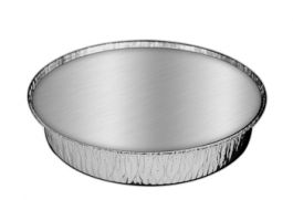 Alu Schaal  w/ carton Lid HFA 2046 Round/Pk 9"  25st/pk