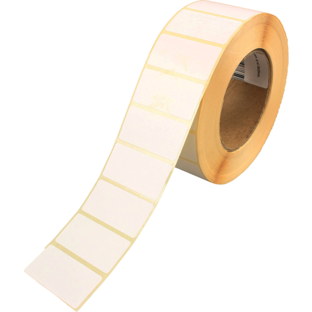 Zelfklevende etiket perm. op rol 50x25mm (2500st/rol)
