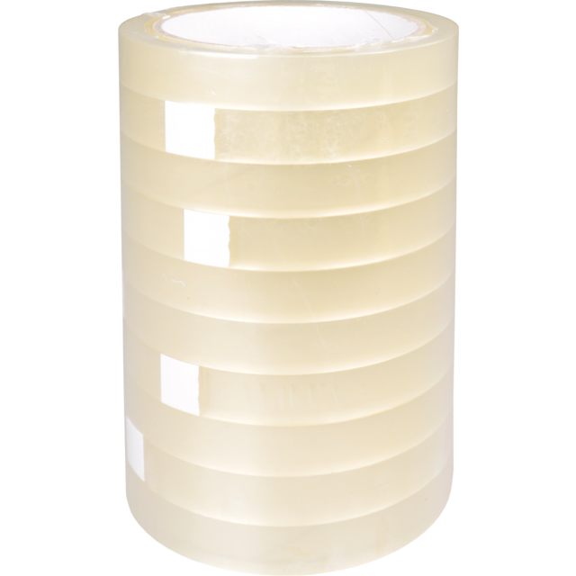 Tape Business market Transparant 12mm/66mtr (Pak a 12 rolletjes tape)