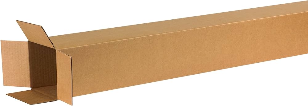 Carton size 6x6x72"  RSC/KRAFT single wall
