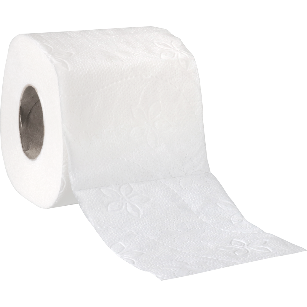 Qleaniq Toiletpapier 2-laags Basic (48rol/pak) Geschikt voor dispenser 509294
