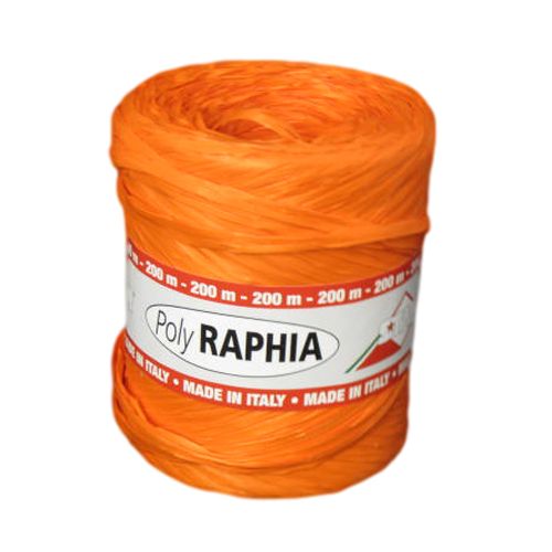 Raffia Lint Oranje 5/30mm x 50mtr (per rol)