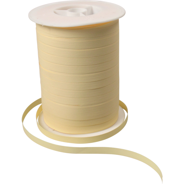 Krullint paper-look creme 7mm x 250mtr (per spoel)