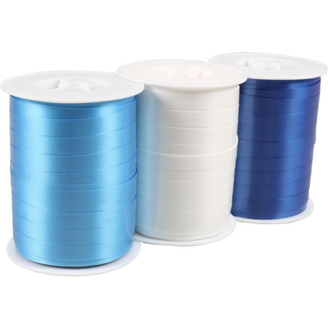 Lovly krullint 10mmx250mtr combi blauw (pak a 3 rol)