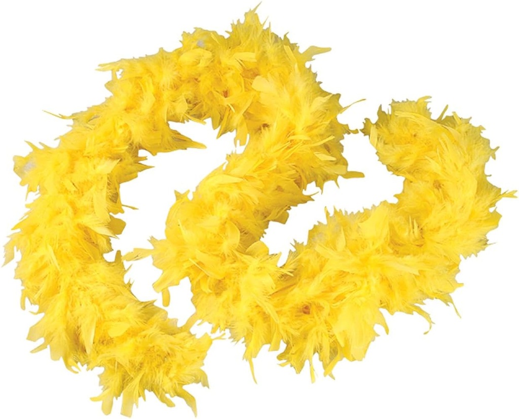 Feather Boa BowsYellow Self stick Daffodil 2" A77108