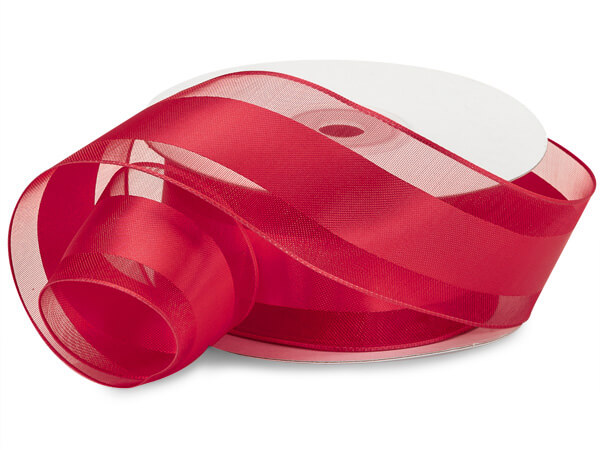 Ribbon Wired Flash Red 1/2" x 25yds R77149