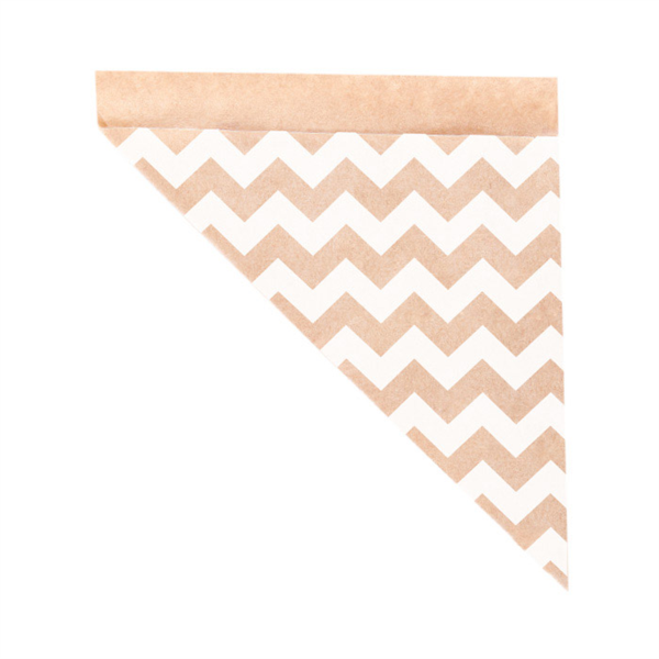 Paper puntzak K21 "Zig-zag" 29,5x21cm Greaseproof (250st/pak)