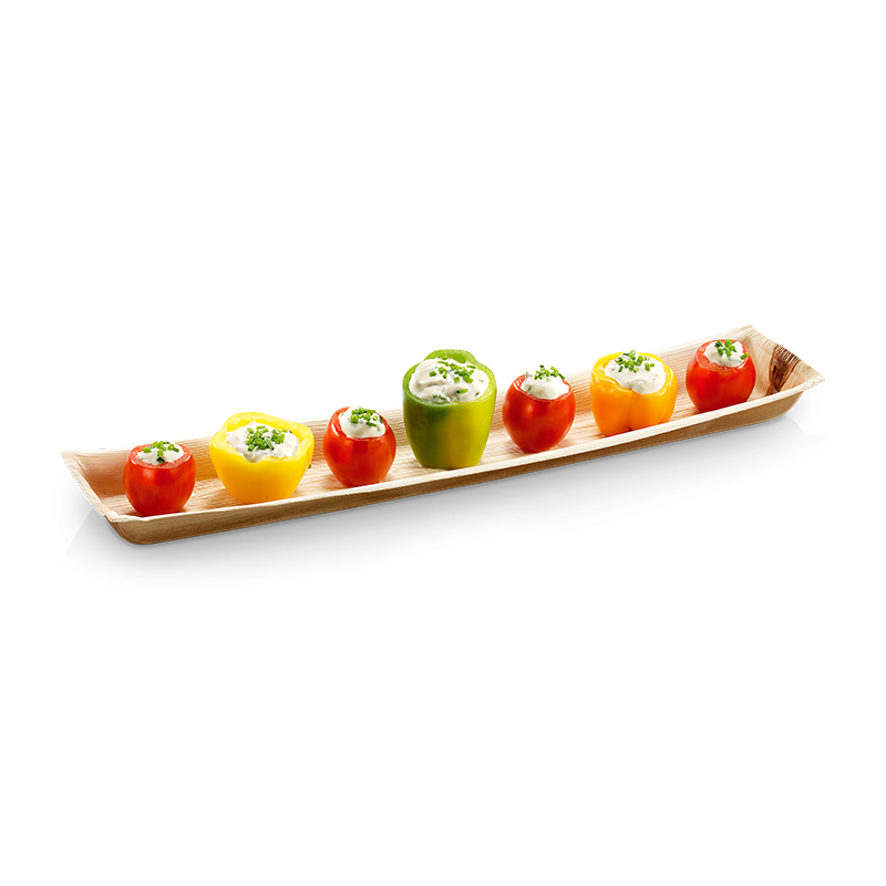 Palmblad bord 41,5x8,5x2,8cm (25st/pak)