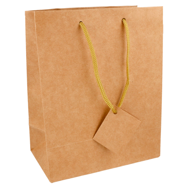 Shopping Bags 18+10x22,7cm Natural Kraft (10st/pak)