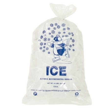 LDPE zakken Fresh, Pure  Hielo  3.6 kg Ice Bag 8 lbs  1000/cs