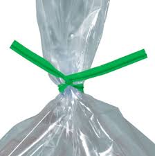 Plastic Twist Ties: 7"x5/32" Green (2000 stuks/doos)