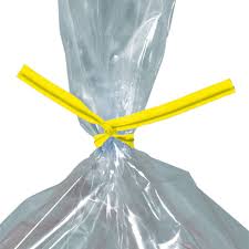 Plastic Twist Ties: 7"x5/32" YELLOW (2000 stuks/doos)