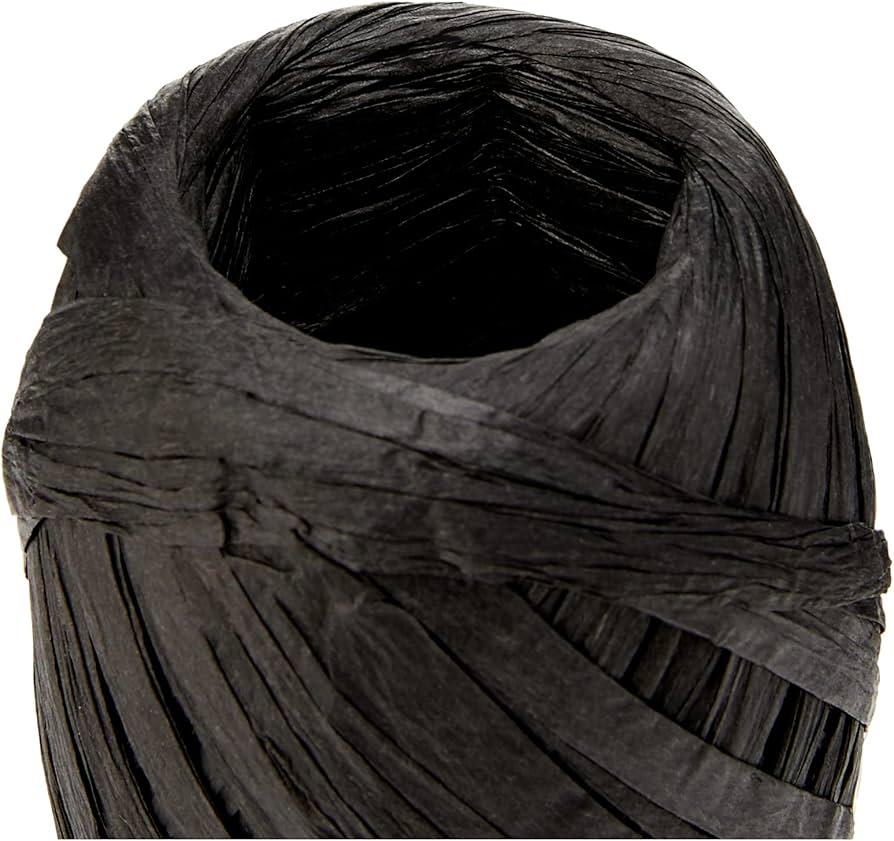 Raffia Streng 50gr Zwart