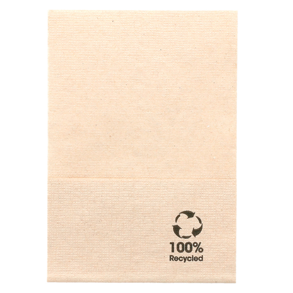 Napkin 1-ply Dispenserfold / Mini-Servis Napkin "Feel Green" 17x17cm Brown Cellulose (48x200=9600pcs/cs)