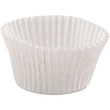 Baking cup 4x1-3/4x1-1/8" Wit (20x500 pcs/cs) 610020