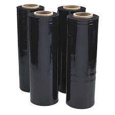 Stretch Wrap Black 15"x1000' (100gauge) 4roll/case
