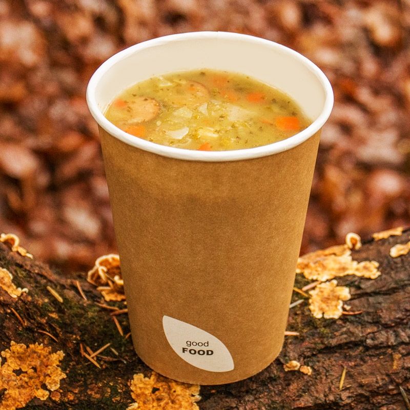 Soup bowl Paper CRD/PLA Eco 950ml (500st/doos)