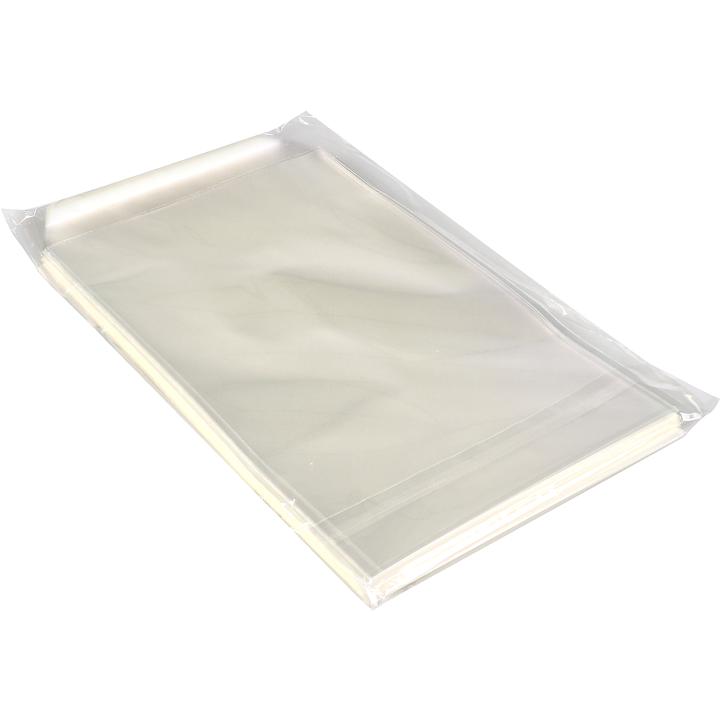 OPP zak  12,5x20+3cm +klep+kleefstrip 1000 st/ds