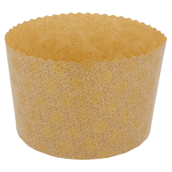 Panettone Cooking Molds 13,4x9,5cm Brown Cellulose (660st/doos)
