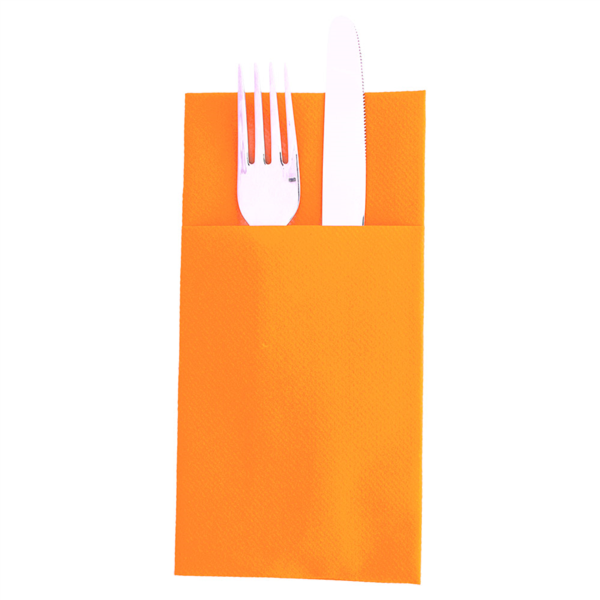Napkins Airlaid "Kangaroo" 1/8-fold Tangerine 40x40cm (14x50pcs/cs)
