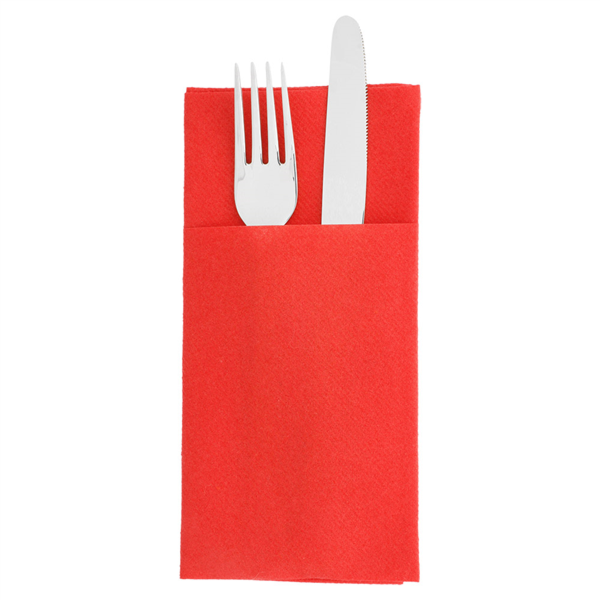 Napkins Airlaid "Kangaroo" 1/8-fold Red 40x40cm..(14x50pcs/cs)