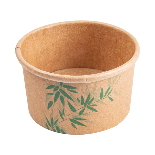Ice cream cups "feel green" brown kraft 70ml / 2oz (2000st/doos)
