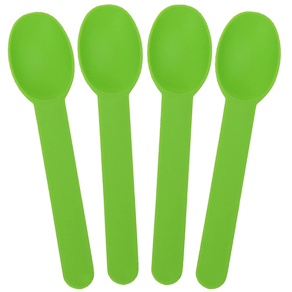PP ijsLepel / Ice Cream Spoon (Yoghurt) 15cm Groen (1000st/ds)
