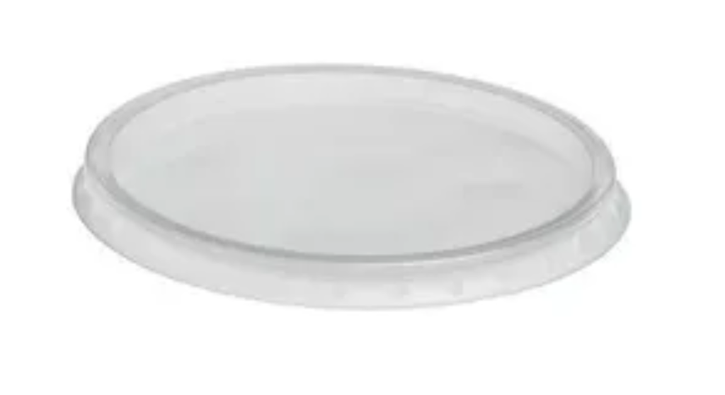Deksel rond 101mm PS transparant 10x100 st/ds  voor 726 / 731 / 735 / 755