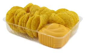 Nacho Tray 2 compt 20 oz Small Clear 6.5x5x1.75 4x125 pcs/cs