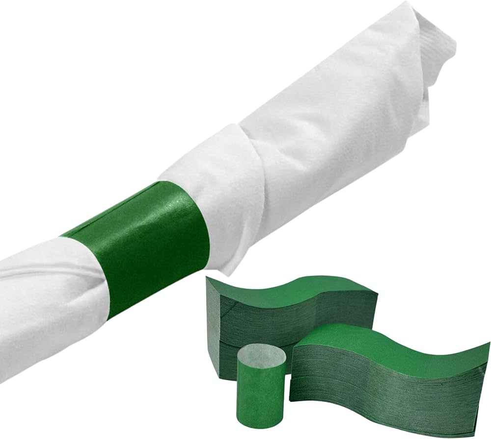 Napkin Band Hunter Green #D37 4x2500 st/ds