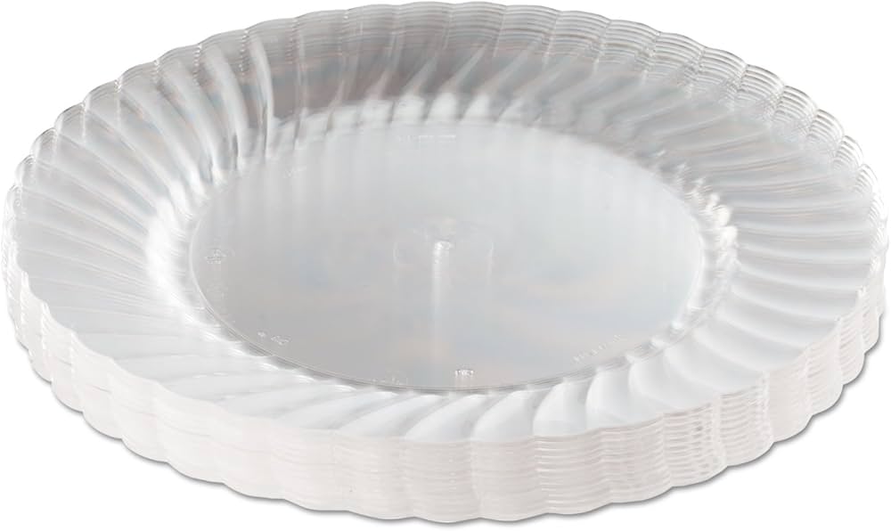 Classicware Plate 9" Clear Rigid 10x18st