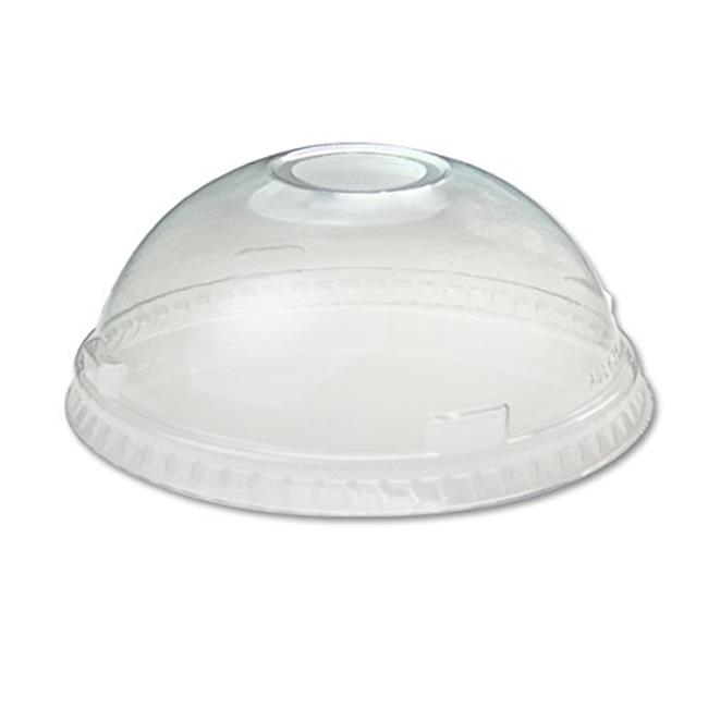 Dome Lid  with hole Clear 12oz /20oz (1000st/doos) / Gelijk aan #DLKC1220
